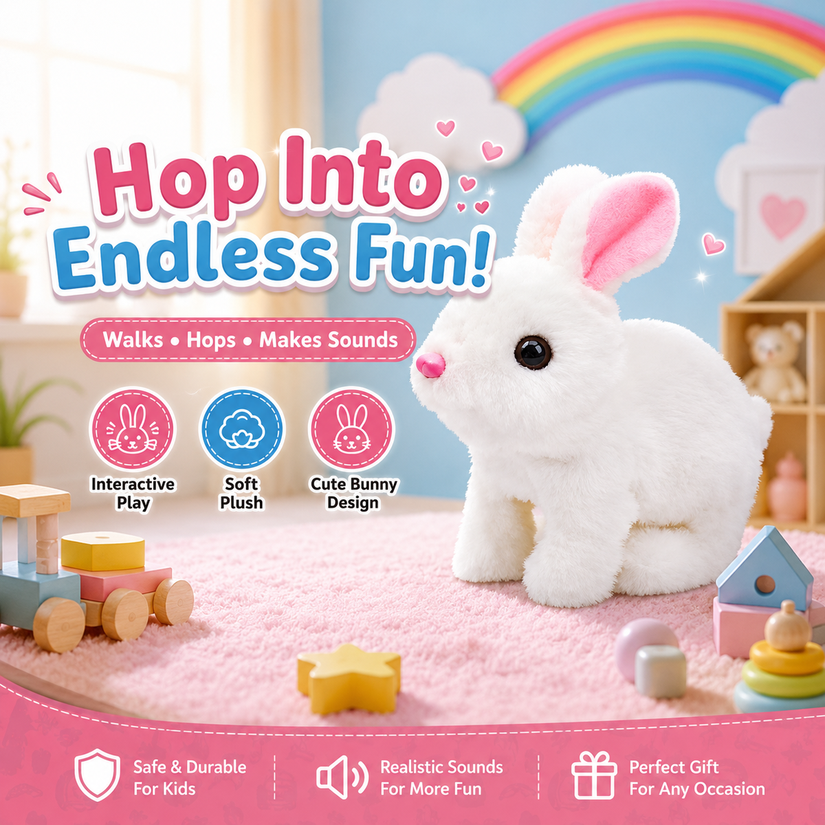 Magic Walking & Singing Bunny