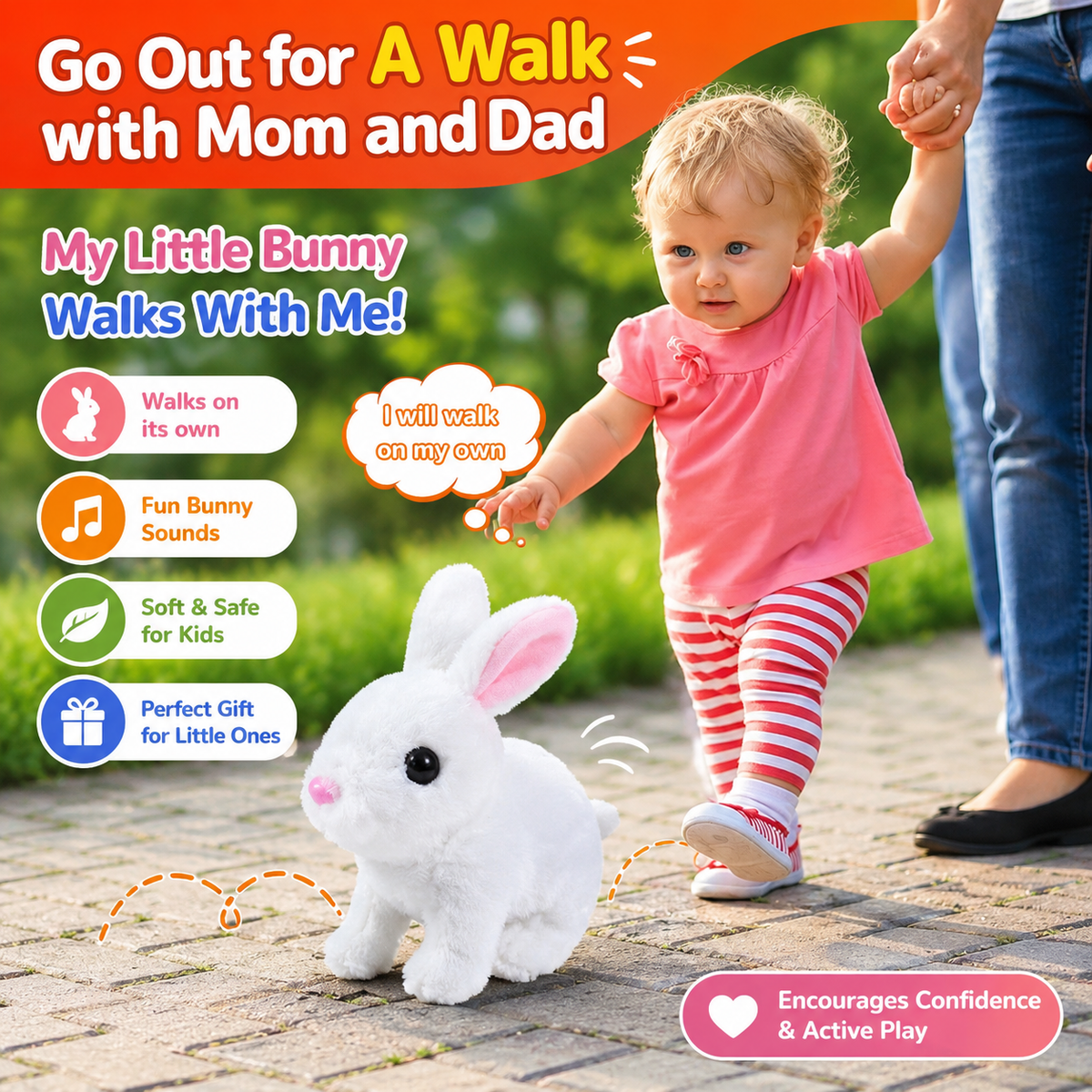 Magic Walking & Singing Bunny