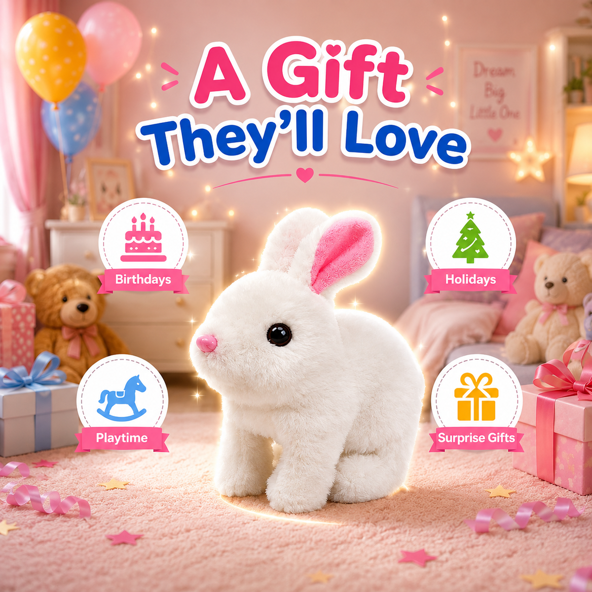 Magic Walking & Singing Bunny