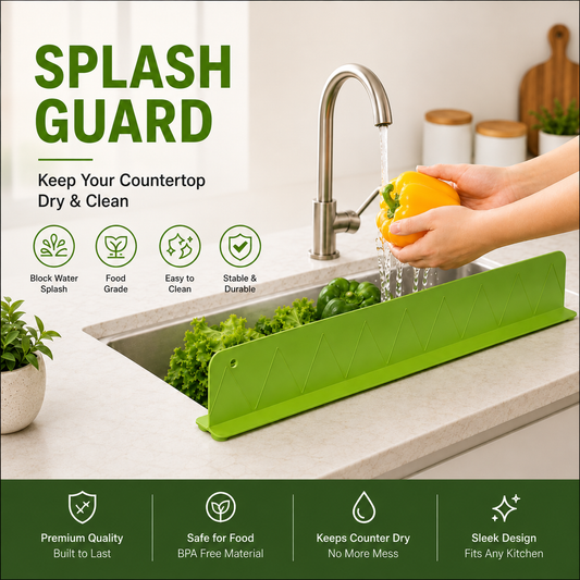 Splash Guard for Kitchen Sink & Countertop