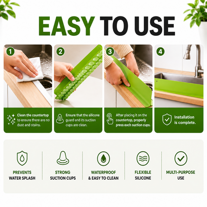 Splash Guard for Kitchen Sink & Countertop