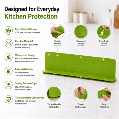 Splash Guard for Kitchen Sink & Countertop