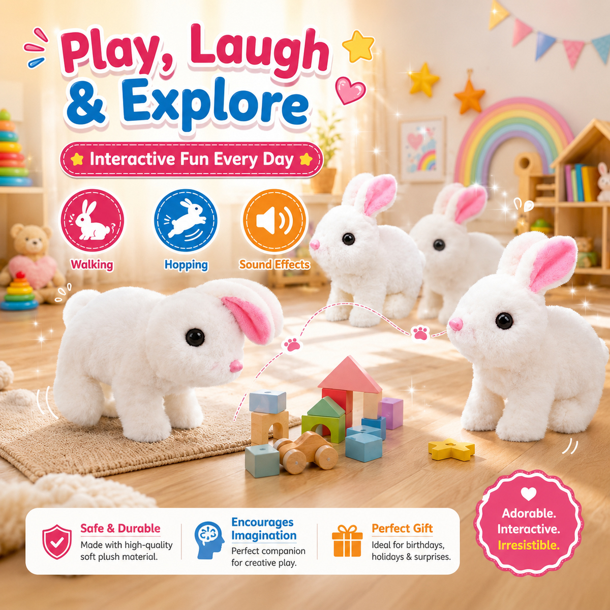 Magic Walking & Singing Bunny